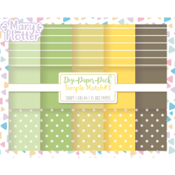 Simple Match 3 Digital Paper