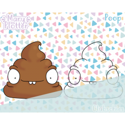 Poop Digital Stamp