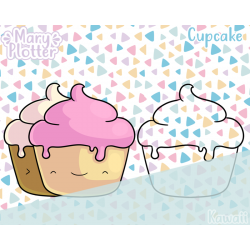 Cupcake Digital Stamp